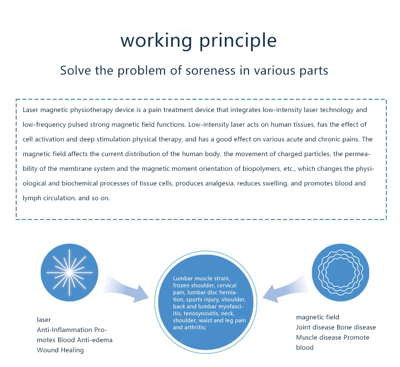Magnetotherapy Pulsed Electro Magnetic Therapy Multifunctional Laser Therapypain Relief Laser Pain Relief