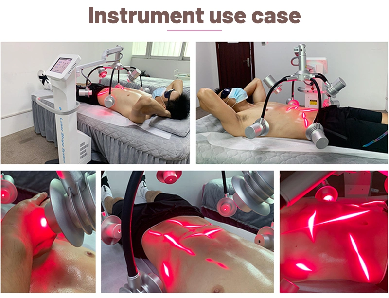 Fat Burning Cellulite Weight Loss Cold Laser Green Red Light 532nm 635nm Wavelength Body Shape 6D Slimming Machine Lipo Laser