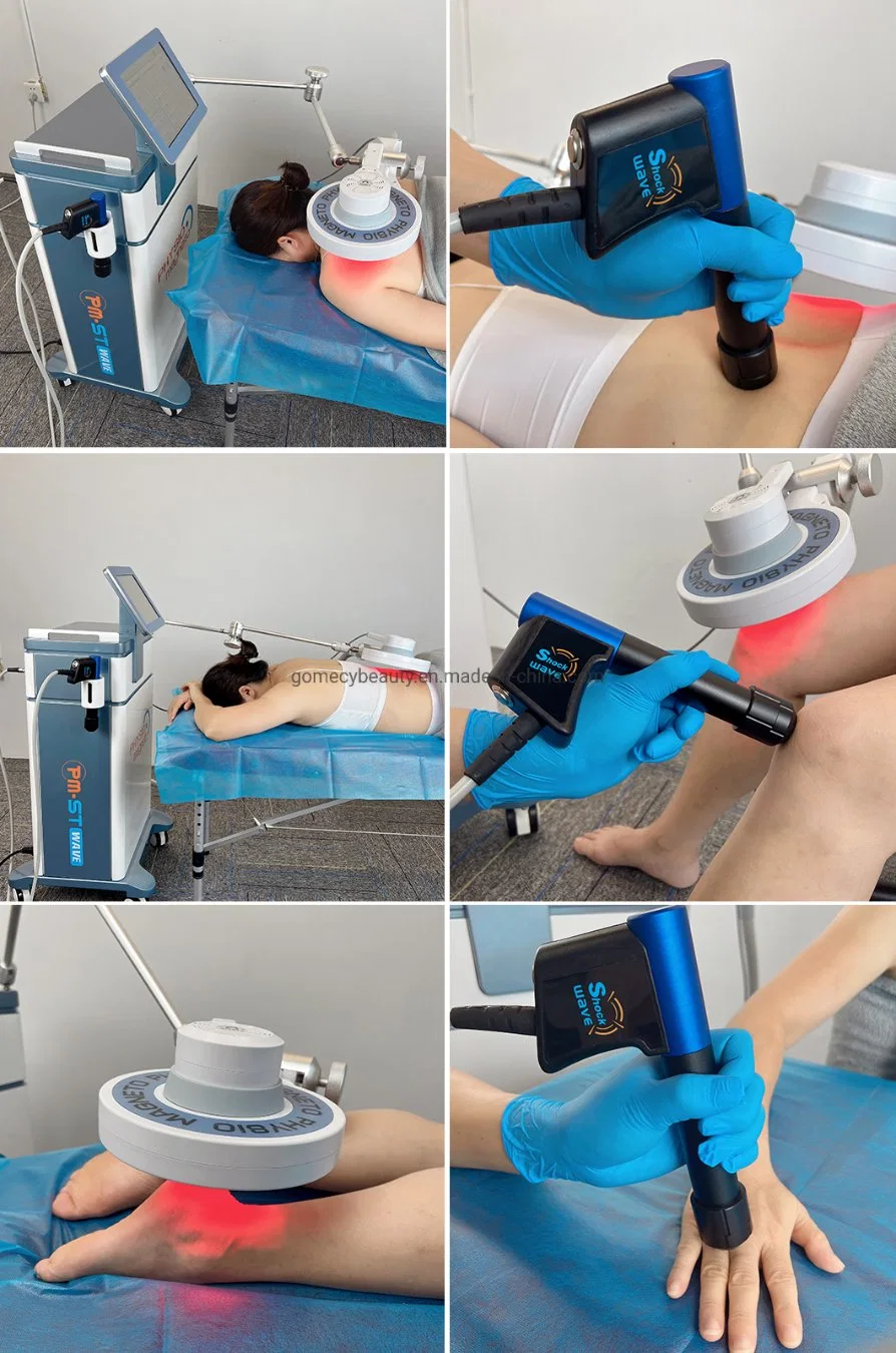 Vertical Pmst Physio Magento+Shockwave+Near Infrared Light High Laser Therapy Magentothearpy Machine