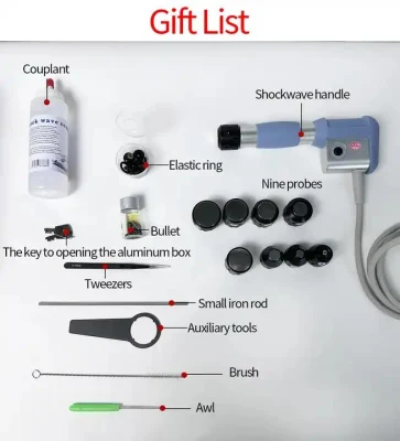 Fisioterapia instrumento tratamiento del dolor Terapia de onda de choque físico / onda de choque Máquina para ED