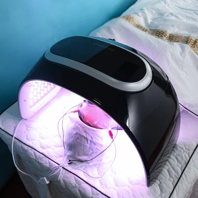 Lámpara LED UV profesional Nano Spray EMS Masaje Anti Envejecimiento Beauty Skin Blue Red LED Face Light Therapy Machine