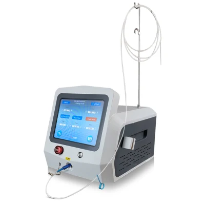 Triangel Laseev 980 1470nm Liposucción de alta potencia Fibrelift Nail Fungus Fisioterapia tratamiento Diodo láser Terapia de vena araña 1470nm Liposis láser Máquina