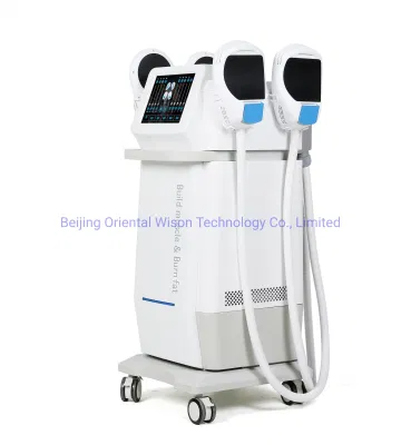 Hot Vender onda de choque electrónico más RF Energía muscular construir Máquina de forma corporal EMS equipos