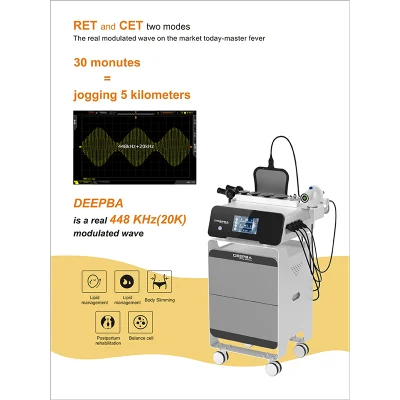 Monopole RF Diatermia alivio del dolor físico Tecar máquina para Clínica