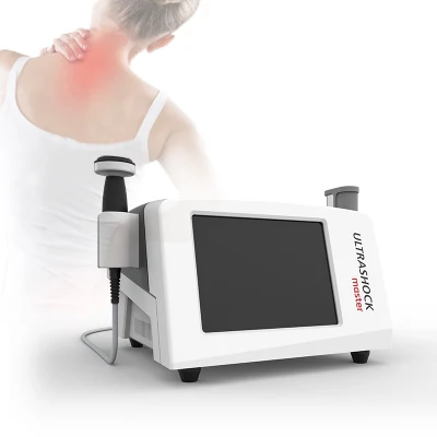 Ortopedia Ultrashock Master Terapia de doble asa Ultrasonido alivio del dolor Shockwave Máquina de terapia para humanos