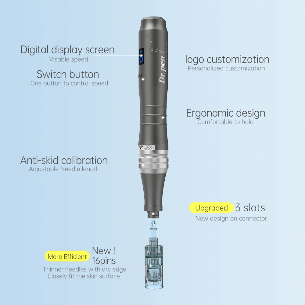 Hot Sales Derma Pen M8 16-Pin Needles Dr. Pen Wound Healing