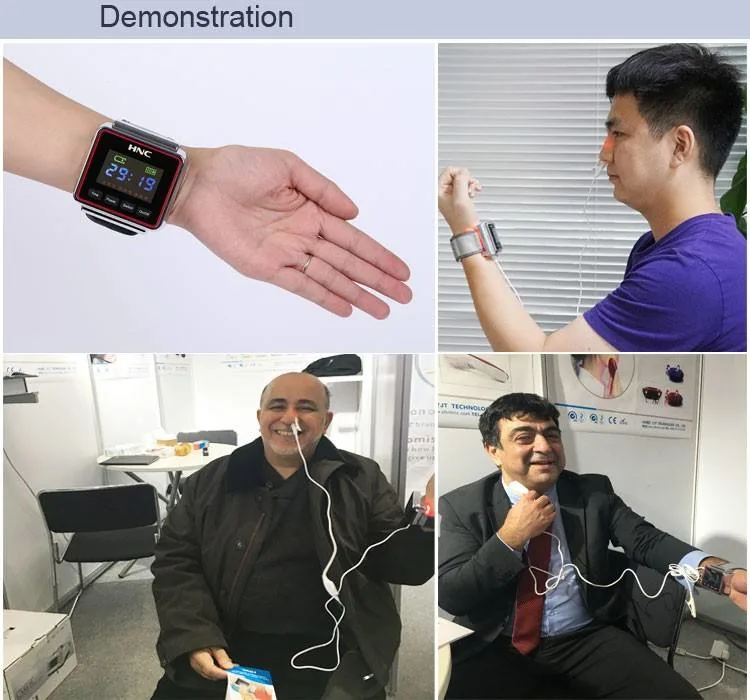 Diabetes Portable Equipment Wrist Type Lllt Nasal Polyps Therapy Equipment Laser Watch