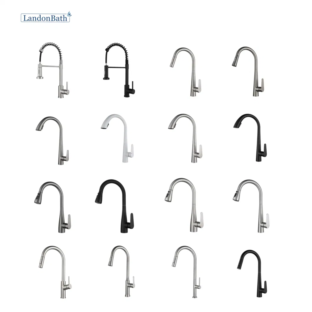 High End Brass Commercial Utility Sink Faucet Deck Mounted Pre-Rinse Unit with 140cm Pre Rinse Hose