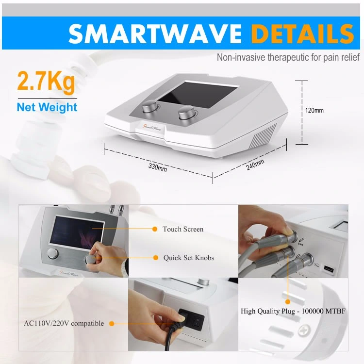Cellulite Removal Machine Physiotherapy Device Shock Waves Equipment Skin Tightening Machine