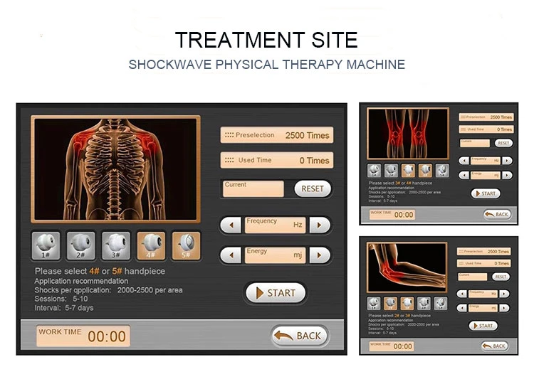 Portable Shock Wave Therapy Physiotherapy Treatment Clinic Electrical Facial Massage Machine