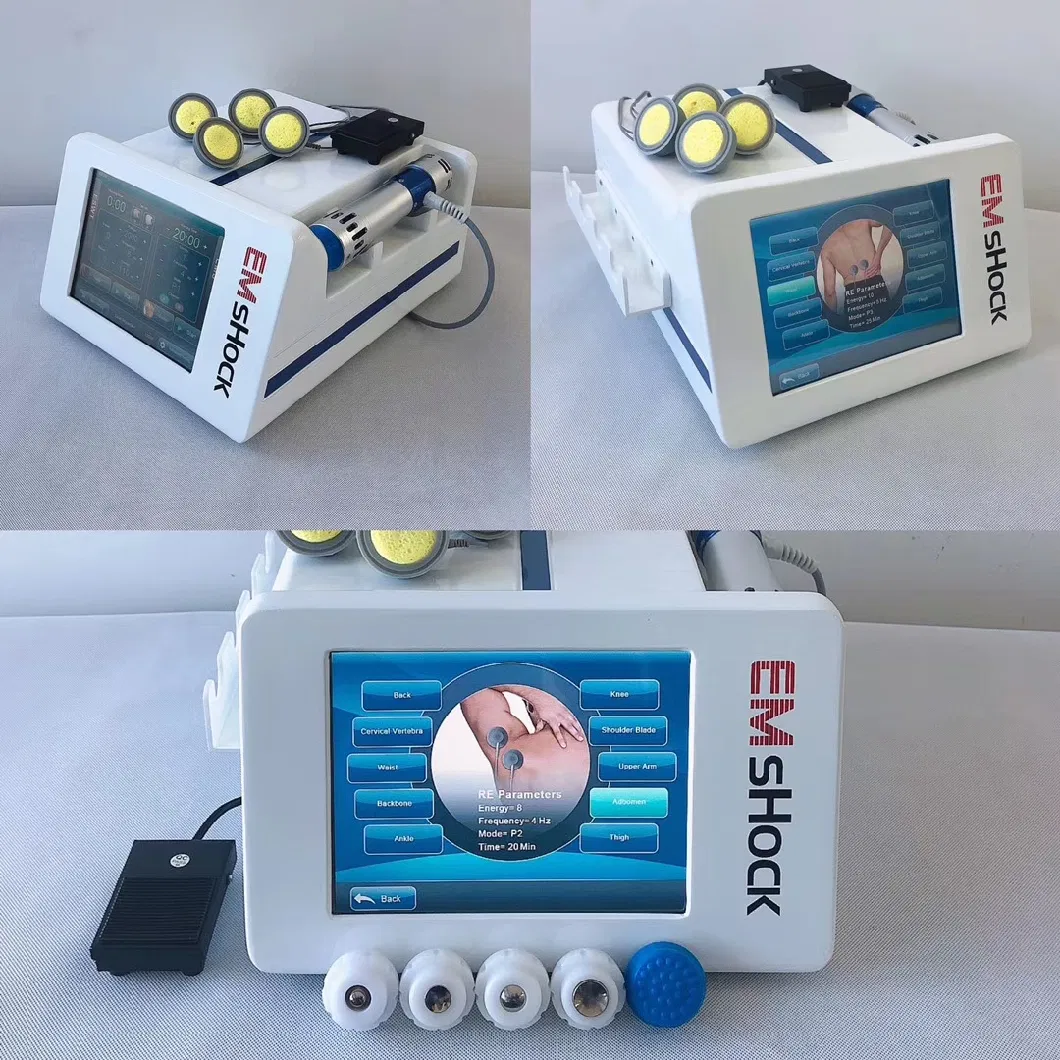 Portable Electric Physiotherapy Eswt EMS Shockwave Therapy Machine for Pain Relief