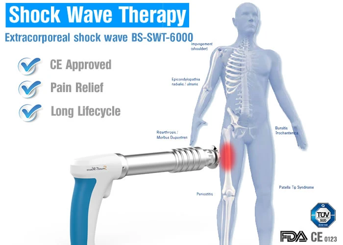 Air Compressed Radial Shock Wave Pneumatic Physical Therapy Machine