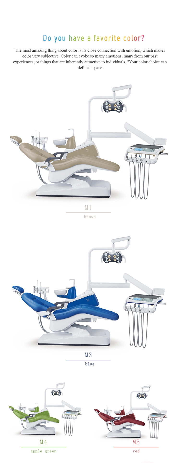 Luxury Operating Light Dental Furniture Unit with Foot Controller