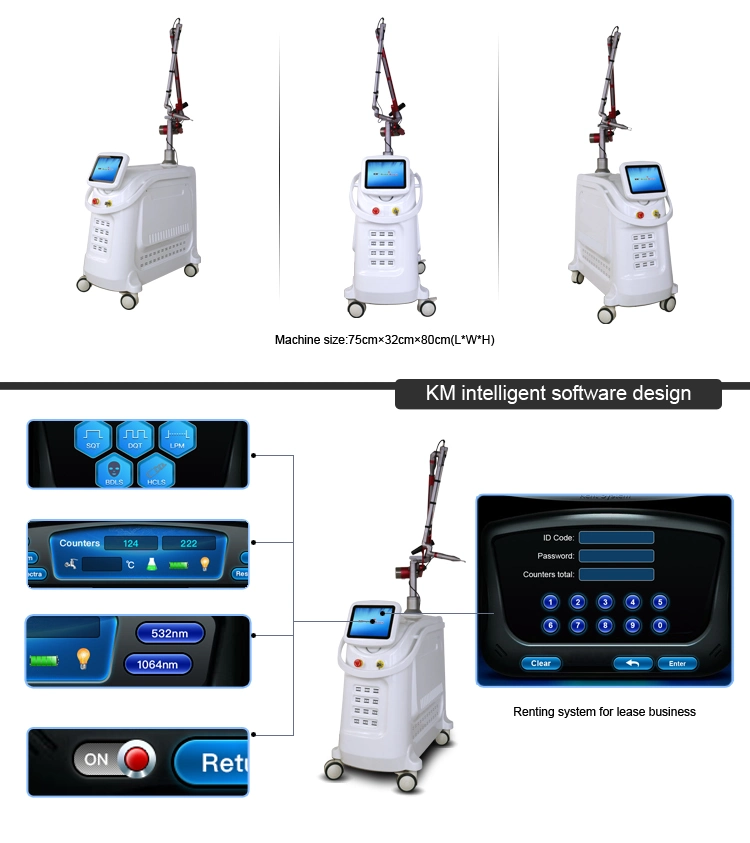 ND YAG Pico Second Laser Pico Tattoo Removal and Pigmentation Treatment Beauty Machine