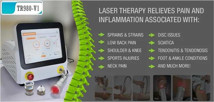 2023 Popular Doctor Recommended High Technology Neck Back Waist Pain Relief Physiotherapy Physical Therapy Diode Laser Machine 980nm