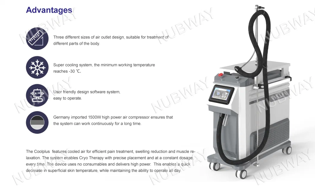 CE Approved China Nubway Cheap High Power Professional Cold Cryo ND YAG Laser Tattoo Removal Skin Care Air Cooling System Beauty Machine for Laser Treatment