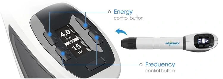 CE Pain Relief Shockwave Therapy System Erectile Dysfunction LED Handle Shockwave Equipment