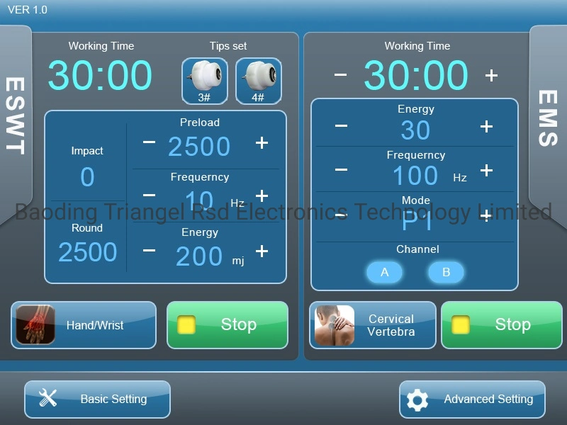 Pain Relieving Mobility Restoration Acceleration of Healing Shockwave Eswt Machine