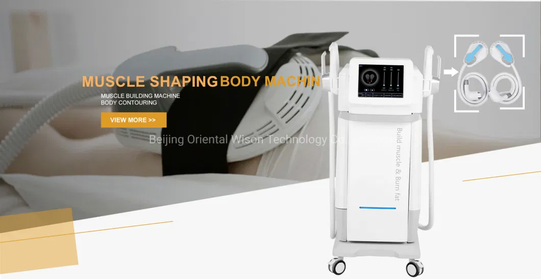 Wireless Oriental Wison CE Approved 4 Handles Body Shaping Electric Muscle Stimulator High Intensity Electromagnetic Muscle Build Beauty Machine for Salon