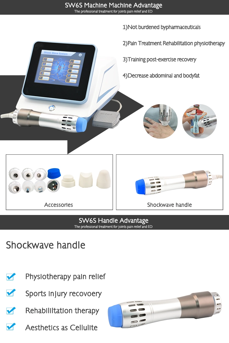 Portable Shock Wave Extracorporeal Shockwave Therapy Machine Penis Erectile Dysfunction