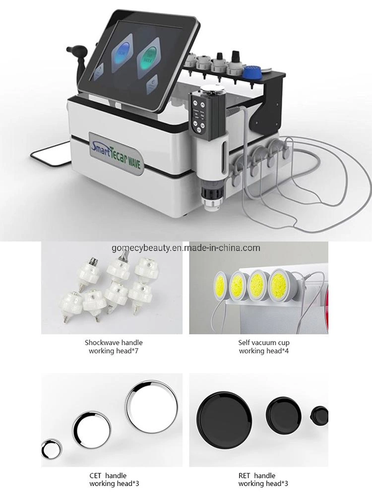 Smart Tecar EMS Shock Wave 3 in 1 Therapy Back Pain Shortwave Diathermy Physio Physiotherapy Machine