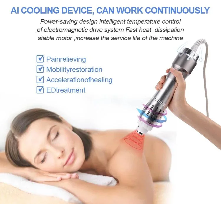 Portable Shockwave Therapy Machine Eswt Radial ED Shockwave Machine Pain Reduce Therapy Machine Shockwave