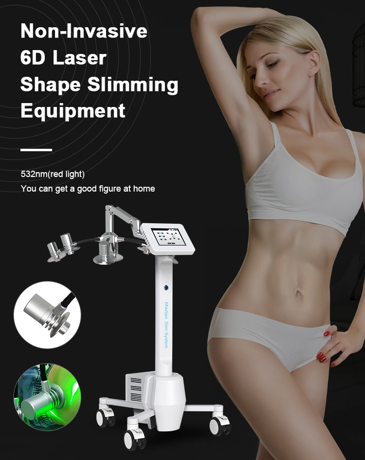 6D Laser Red Light Therapy Body Slim Anti Aging Slimming Cold Laser Machine