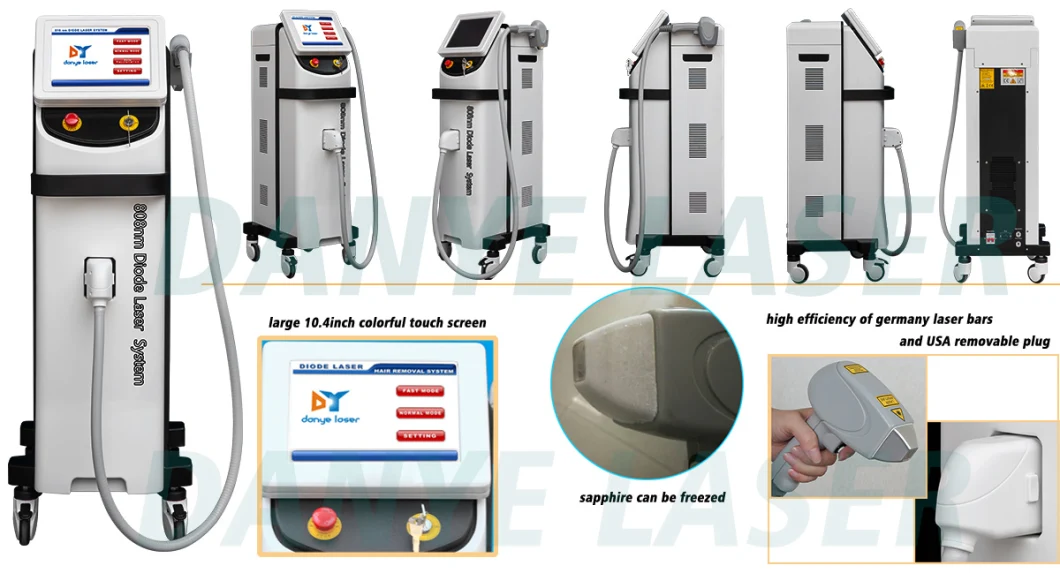 810 Nm Ice Cold Diode Laser Hair Removal Machine for Ladies and Men
