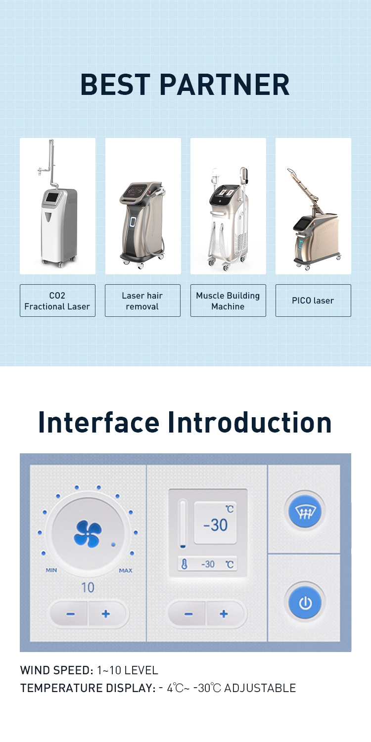 Air Cooling Diode Laser Hair Removal Treatment Cooler