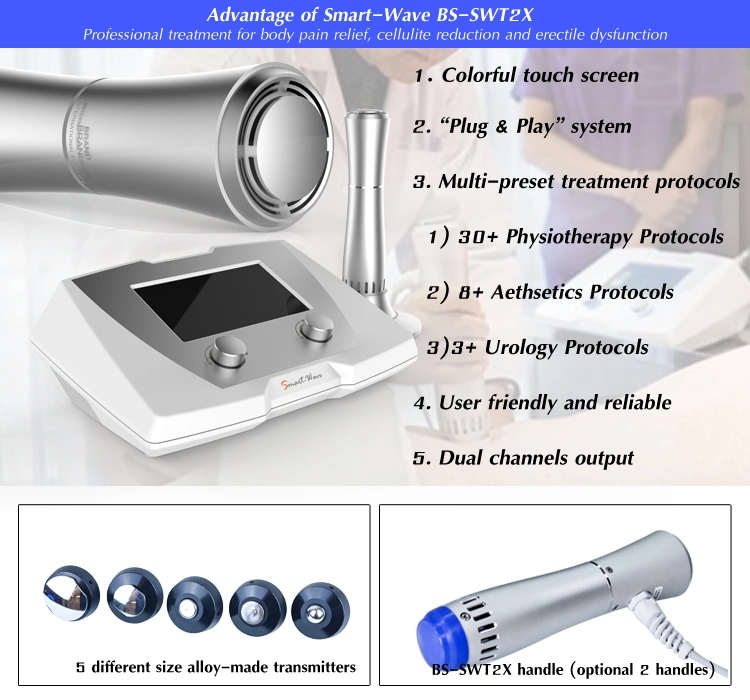 Newest High-Quality Portable Physical Therapy Shock Wave Device for Plantar Fasciitis