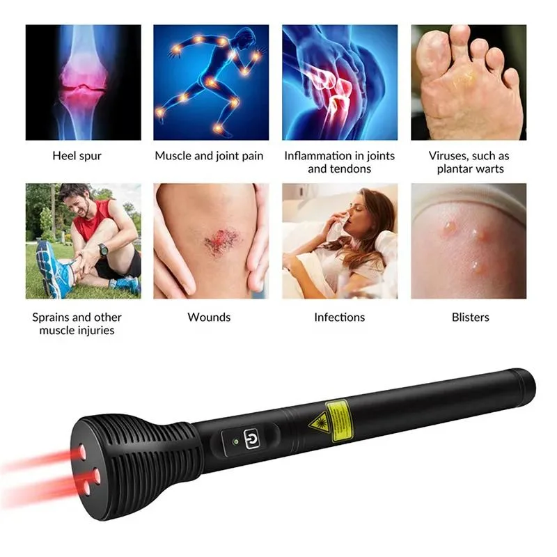 Portable Cold Laser Infrared Therapy Acupuncture Red Laser Pen