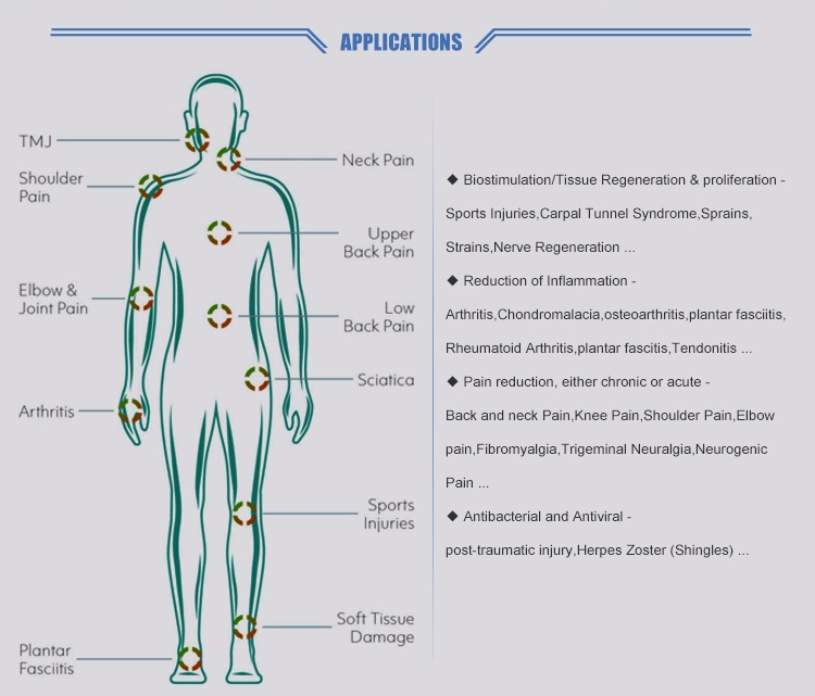 Medical Devices Chiropractic Equipment Pain Relief Device Physical Therapy Laser Machine