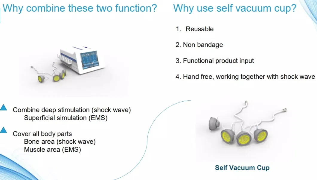 Electromagnetic Radial Shockwave Therapy Cellulite Reduction Machine