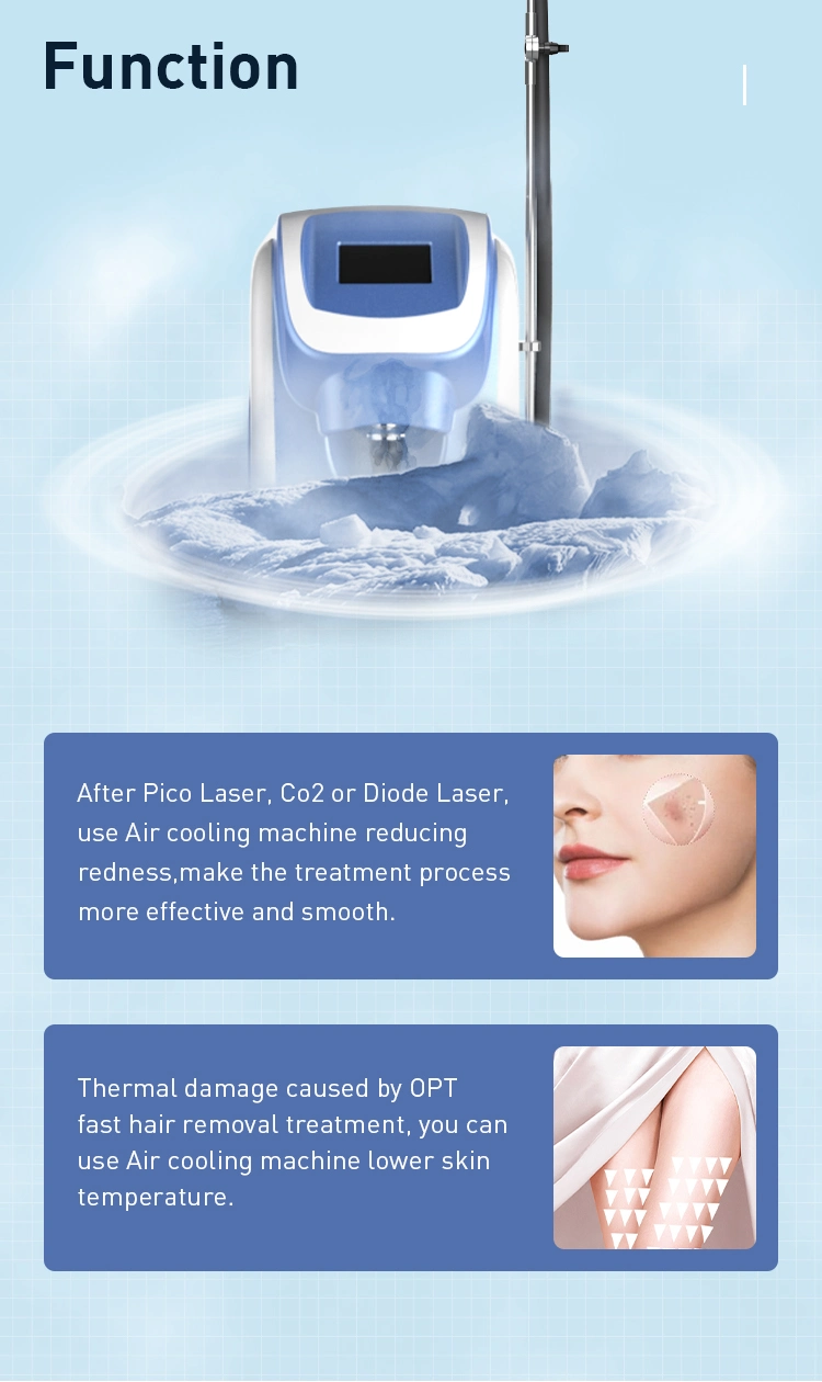 Zimmer Laser Skin Cooler Reduce The Pain Beauty Machine Air Cooling Devices