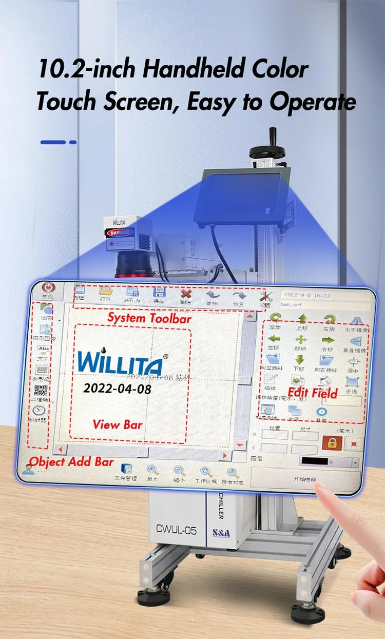 3W Desktop Wire Plastic Printing UV Laser Marking Machine for Sale