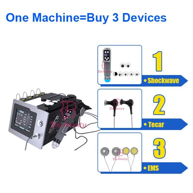Physical Shock Wave Equipment Device EMS RF Extracorporeal Equine Price Focused Shockwave Therapy Machine