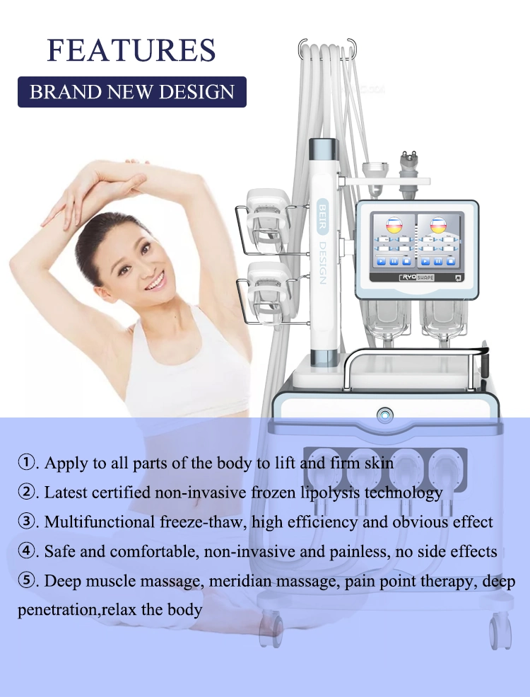 Cryolipolysis Cool Tech Fat Freezing Machine Acoustic Wave Therapy Machine Cool Cryolipolysis Machine for Body Shape