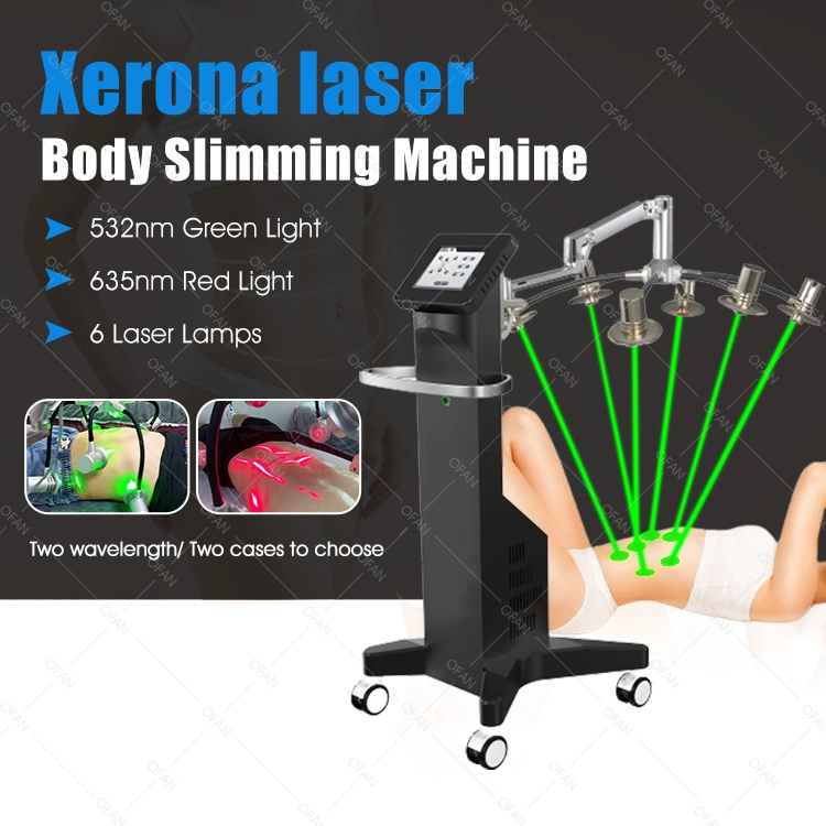 Ofan Non-Invasive 532nm/635nm Wavelengths Laser Therapy Fat Reduction Slimming Machine 6D Laser Slim