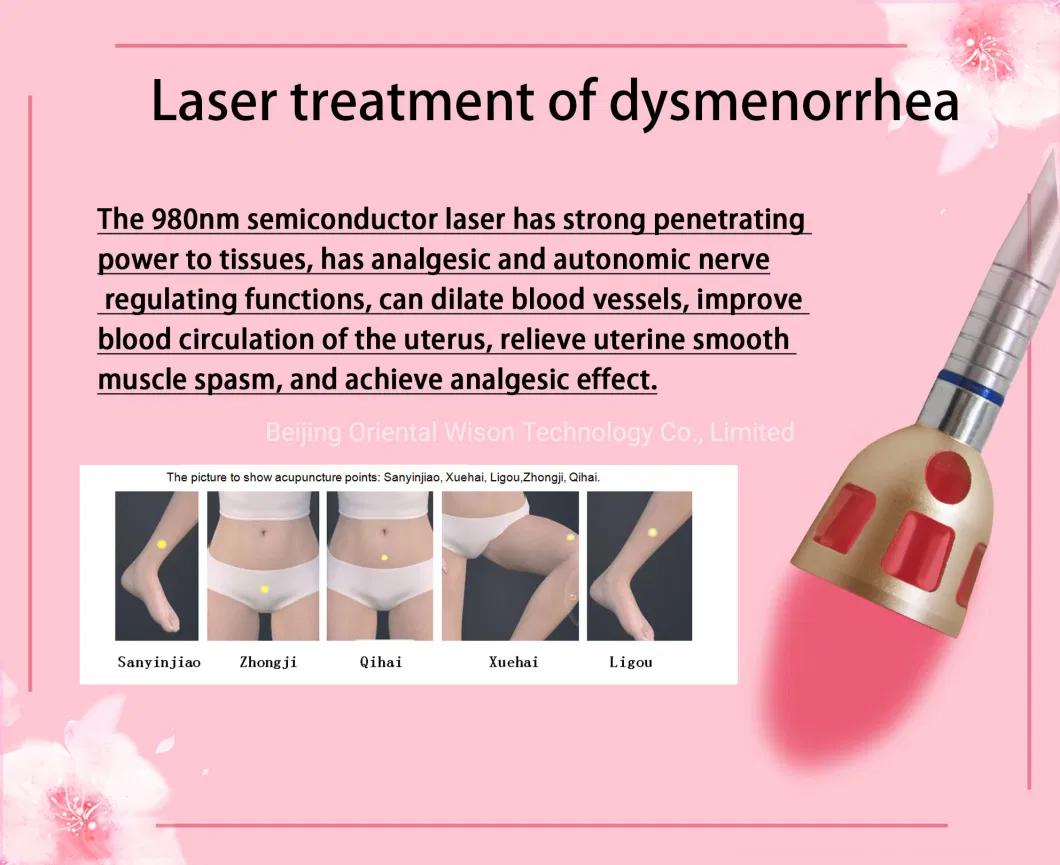 980nm Diode Laser Fiber Vascular Removal with Cold Hammer Pain Relief Surgical Laser Lipolysis Slimming Device