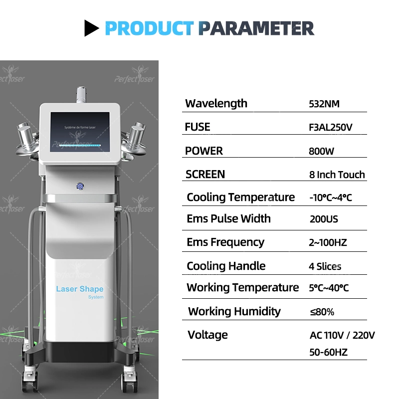 CE/FDA/RoHS Cryolipolysis Cold Laser Fat Removal Lipolaser Beauty Equipment