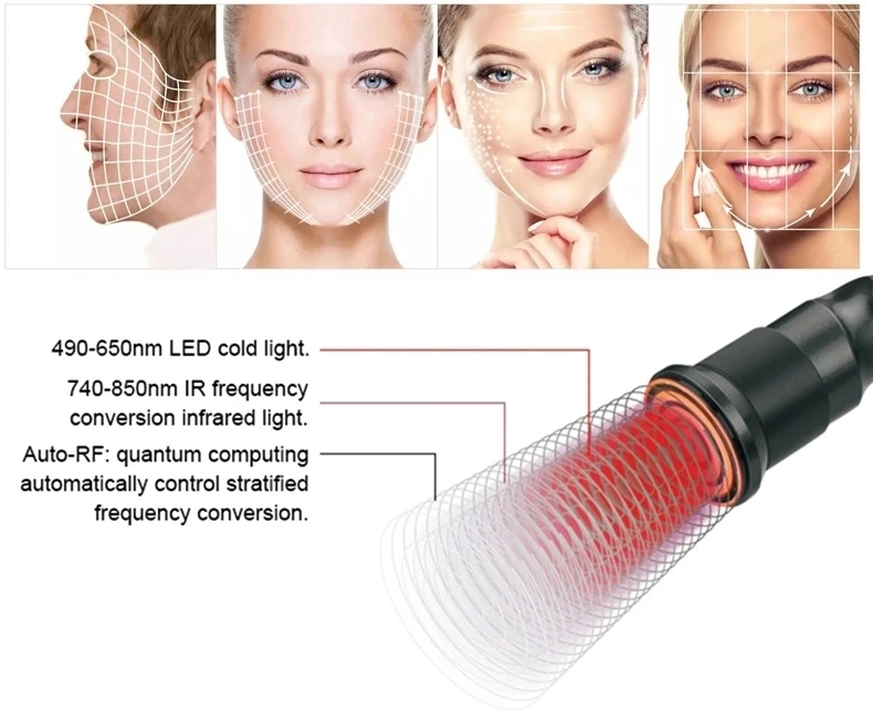 Professional RF Skin Tightening Equipment Skin Rejuvenation Microneedling Fractional RF Facial with 3 Handles