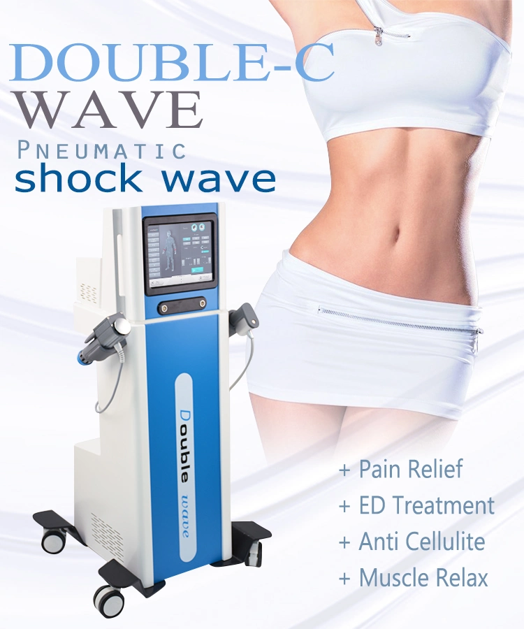 Double Handles Shockwave Therapy Physical Equipment Physicaltherapy Shock Wave for ED
