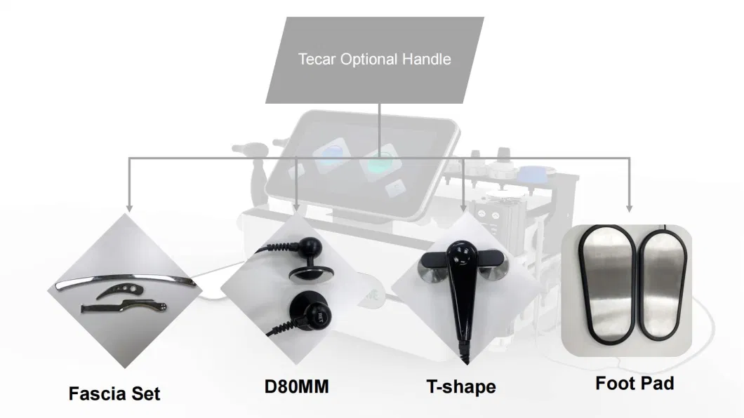 3 in 1 Professional Smart Tecar Wave Cet Ret Physiotherapy Machine with Shockwave EMS Muscle Stimulation Russian Wave Tens