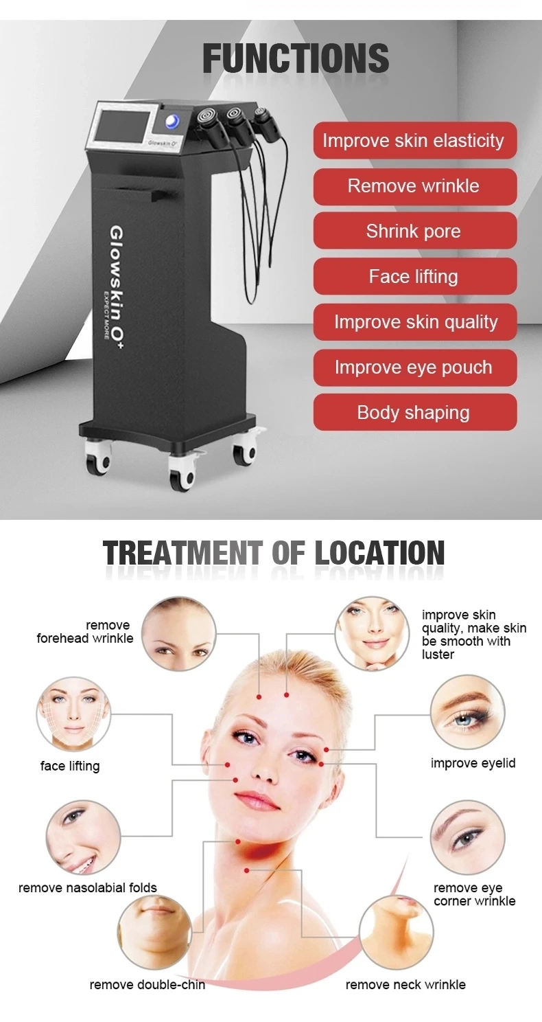 Professional RF Skin Tightening Equipment Skin Rejuvenation Microneedling Fractional RF Facial with 3 Handles