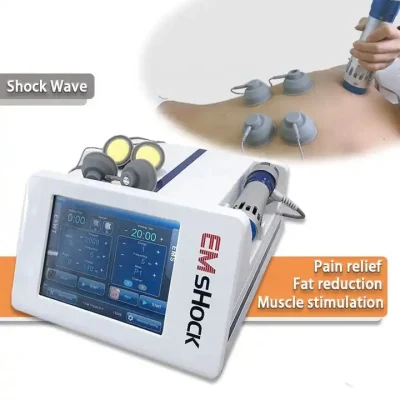  Dispositivo portatile per la terapia delle onde d&prime;urto contro il dolore ai piedi Shockwave Terapia con EMS muscolo stimolare le migliori macchine Shock Wave