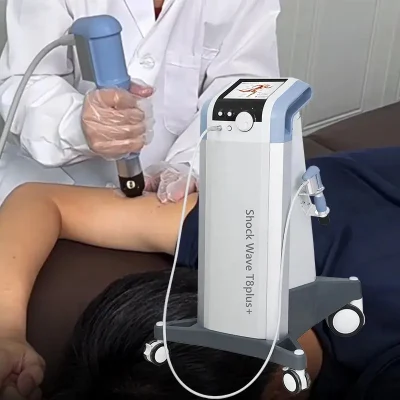 La macchina per onde d&prime;urto verticale a doppio canale per terapia fisica più venduta ESWT Attrezzatura di riabilitazione per terapia a onde d&prime;urto