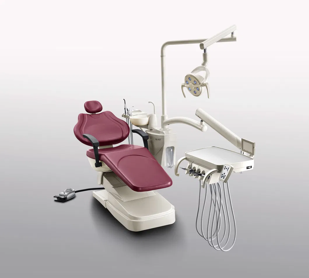Dental Chair Unit Standard Type Dental Equipment with Luxury LED Cold Light Lamp