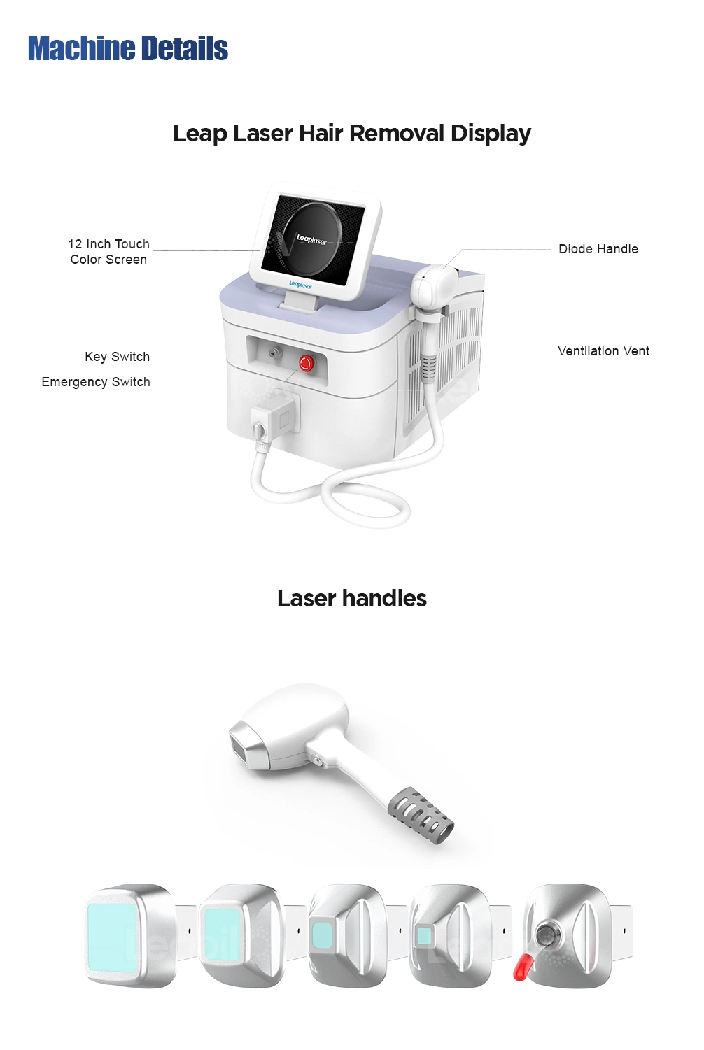 Portable Professional None Pain Salon Beauty 808 Machine Sapphire Diode Laser Hair Removal Price