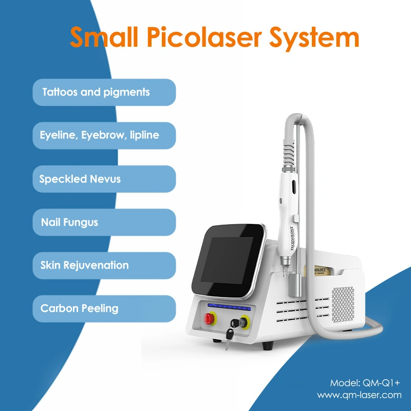 New Portable Pico Laser Q Switched ND YAG Laser Tattoo Removal Machine Pigment Therapy Skin Care Skin Whitening for Beauty Salon Equipment Pico Laser