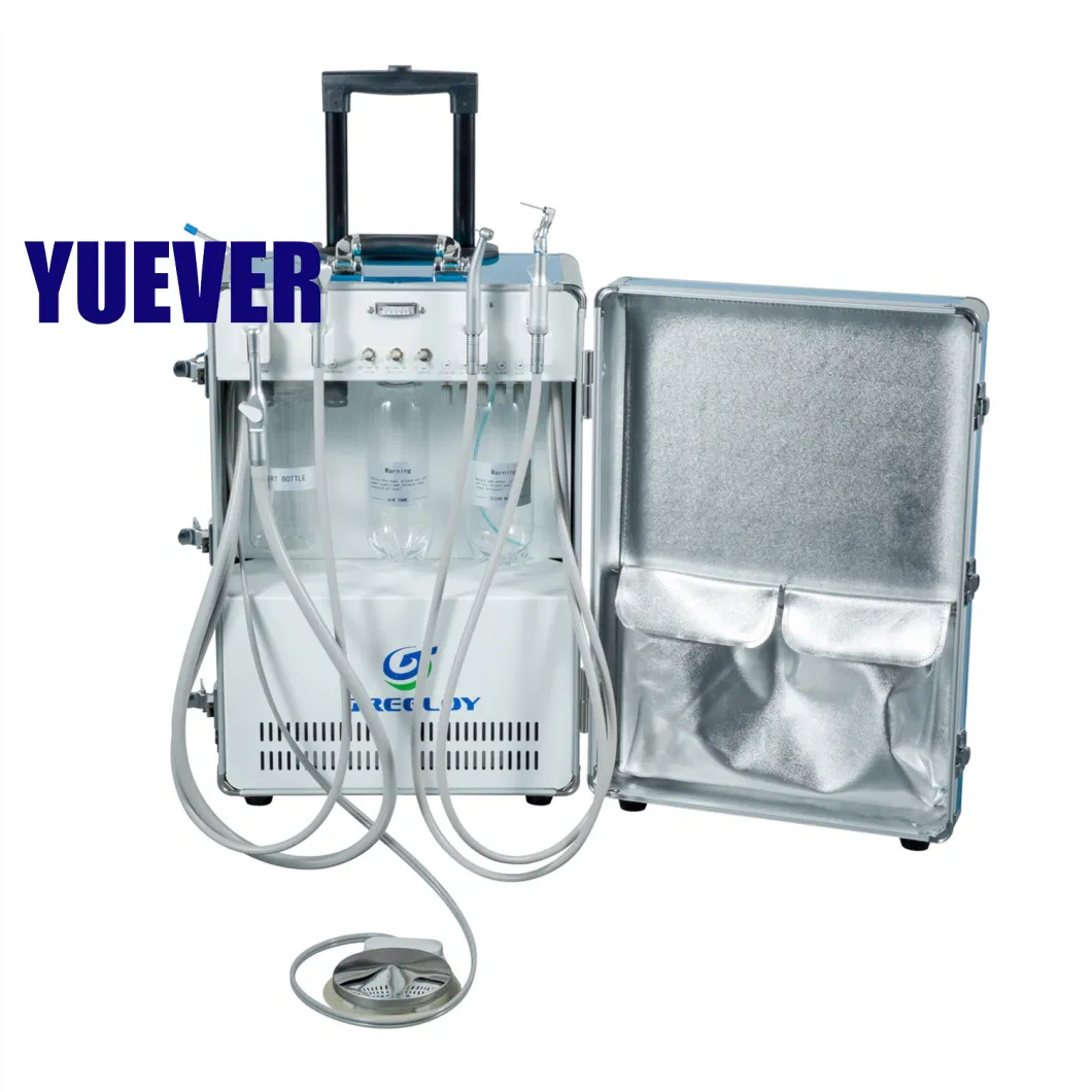 High Quality Built-in Air Compressor Portable Mini Dental Unit with CE